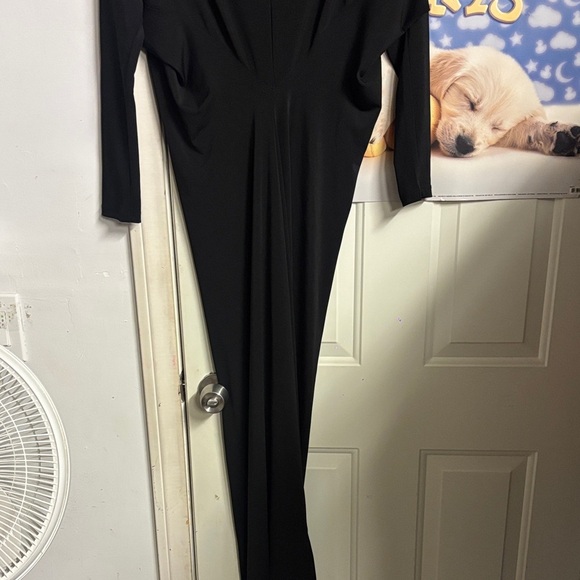 Elegant Black Women's Dress Open Back size L - Picture 4 of 5